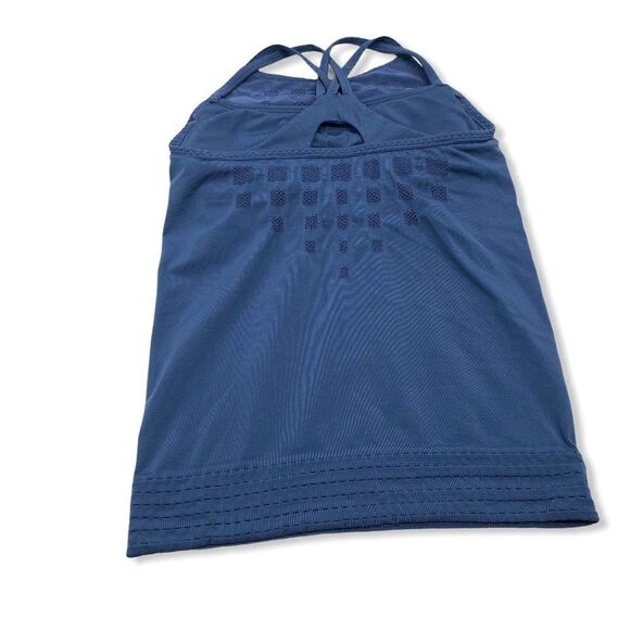 Athleta Women's Namaste Support Tank size Small Steel Blue - Picture 2 of 5